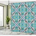 thumbnail image 5 of Ambesonne Ethnic Shower Curtain, Tie Dye Effect Flower, 69"Wx84"L, Multicolor, 5 of 5