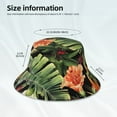 thumbnail image 5 of Kdxio Reflective Bucket Hat - Watercolor Tropical Flowers Print Bucket Hat for Men,Women, 5 of 9