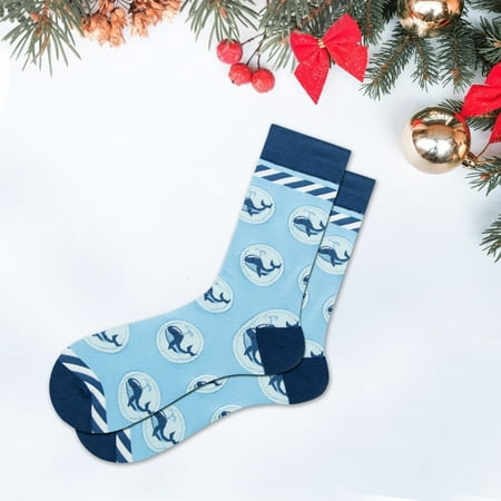 

qazqa men s autumn and winter socks santa claus snowflake men s middle tube socks damp cotton socks