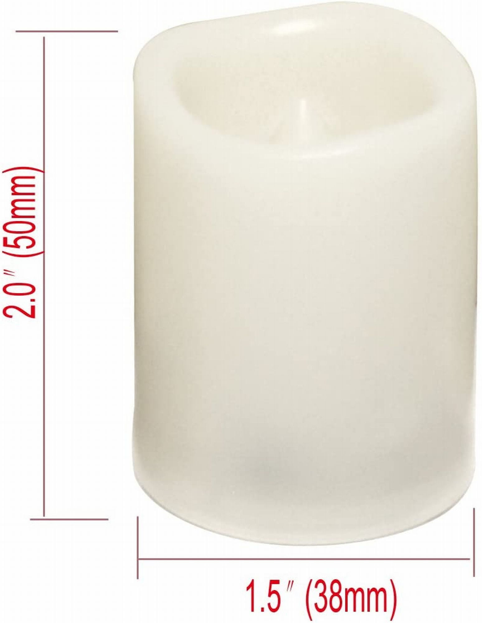 EcoGecko Set of 12 Indoor/Outdoor Votive Flameless LED Candles with 5 Hour Timer, Soft Flickering and Warm Glow, Batteries Included