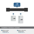 thumbnail image 3 of Amerock Bridgeport 3 inch (76mm) Center-to-Center Matte Black Cabinet Pull - 10 Pack, 3 of 5