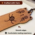 thumbnail image 5 of FOAUUH Cute Cat Bookmarks, Funny Wooden Bookmark for Book Lovers 2 Pcs, Unique Gifts for Kids Teacher Cat Lover, 5 of 6