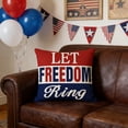 thumbnail image 2 of DefiDgd Patriotic Throw Pillowcover Decor,18x18inch 4th of July Linen Pillow Case for Independence Day Memorial Day American Summer Party Sofa Couch Home Decoration(Q), 2 of 6