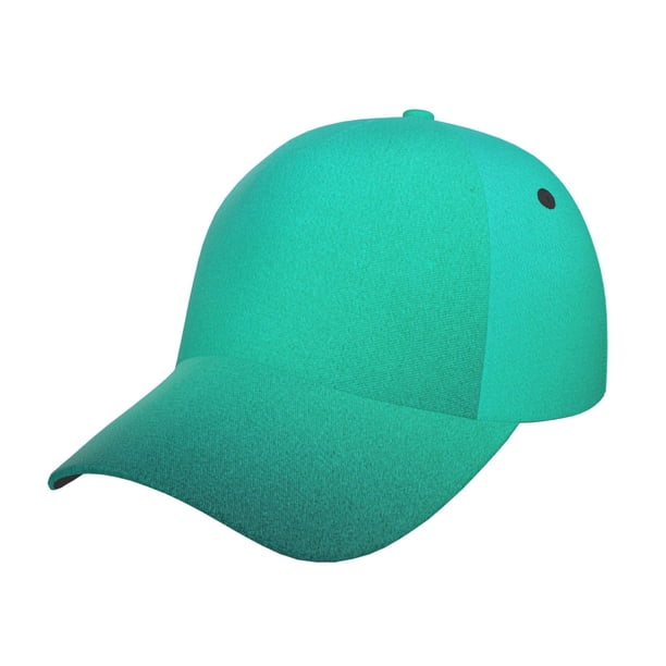 Balery Turquoise Light Blue Gorra de béisbol de tamaño ajustable para correr, entrenar y actividades al aire libre. Gorra de papá para todas las estaciones.