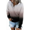 thumbnail image 3 of ONLYSHE Women's Tie-Dye Button-Down Oversized Hoodie, Casual Long Sleeve Pullover Top, 3 of 6