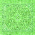 thumbnail image 1 of Ahgly Company Indoor Square Abstract Green Modern Area Rugs, 4' Square, 1 of 4