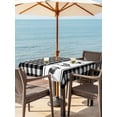 thumbnail image 2 of Farmhouse Black Plaid Outdoor Tablecloth - 60x60 Inch Square Dining Table Cover, Vintage Country Cock Checkered Waterproof Outdoor Table Cloth with Umbrella Hole & Zipper for Picnic/Patio/Party, 2 of 7