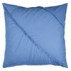 PIONEER WOMAN RUCHED DIAGONAL EURO SHAM SET , CHAMBRAY BLUE
