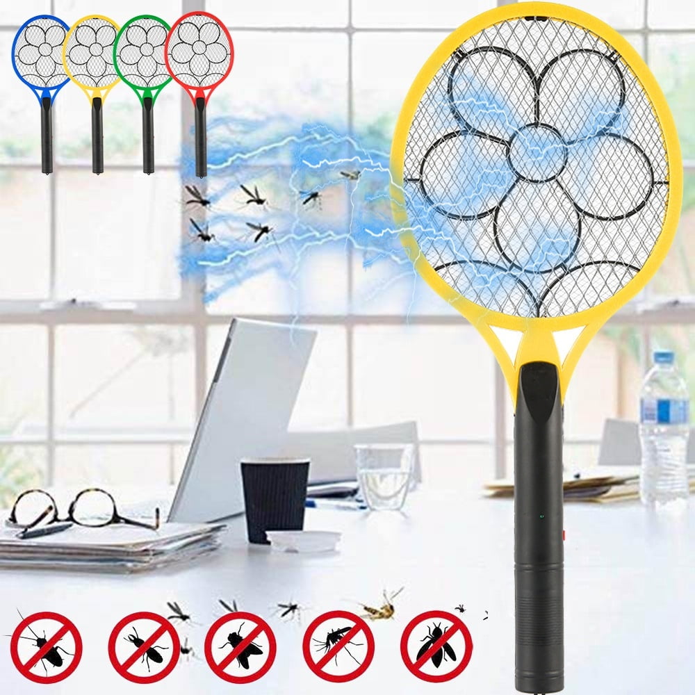 Electric Fly Insect Killer Swat Swatter Bug Mosquito Wasp Racket Electronic#S1 