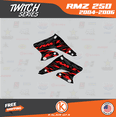 thumbnail image 4 of Kalair GFX Graphics Kit for Suzuki RMZ250 (2004-2006) Twitch Series, 4 of 5
