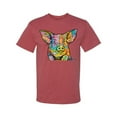thumbnail image 3 of Dean Russo The Pig Animal Lover Men's Graphic T-Shirt, Vintage Heather Red, 5X-Large, 3 of 6