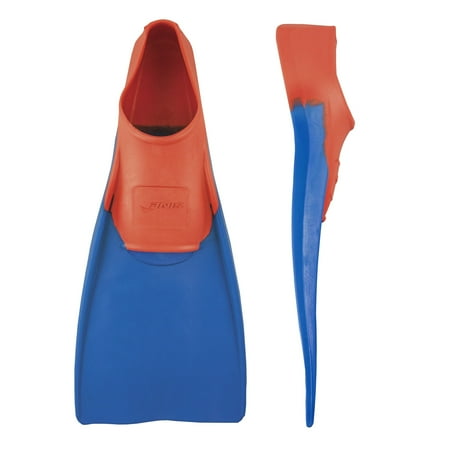 FINIS Long Floating Fins - Swimming Fins for Men  Women  and Kids - Swim Flippers to Improve Body Alignment - Swim Fins for Swimming Accessories - Adult M (Male 5-7/Female 6-8)  Red/Blue