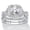Platinum-plated Brass, variant on 2.20 TCW CZ Two-Piece Halo Bridal Ring Set in Platinum-plated Sterling Silver