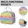 thumbnail image 6 of Obrewu Pioneer Flower Lunch Bag for Adult, Insulated, Leakproof, Oxford Cloth, 6 of 7