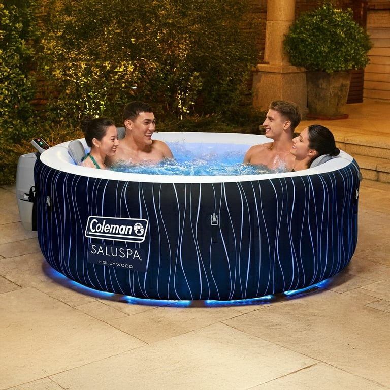 Coleman SaluSpa Hollywood Luxe AirJet Round Inflatable Hot