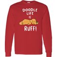 thumbnail image 3 of Inktastic Doodle Life is Ruff Golden Doodle Long Sleeve T-Shirt, 3 of 5
