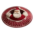 thumbnail image 2 of Linnome Christmas Round Non-Slip Optical Illusion Design Area Rug, Washable Xmas Carpet for Bedroom Kitchen Living Room Flooring, 2 of 4