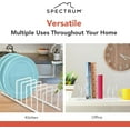 thumbnail image 4 of Spectrum Euro Kitchen Organizer, Dish Drying Rack for Kitchen Counter, Matte White, 4 of 6
