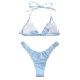 thumbnail image 4 of Maillot de Bain Deux Pièces pour Femmes, Push-Up, Col Haut, 4 of 4