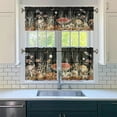 thumbnail image 5 of Mushroom Kitchen Curtains Valances and Tiers Set for Windows,Vintage Bathroom Window Curtain Valance 3 Piece Sets,Kitchen Decor for Living Room,54"x 24", 5 of 6