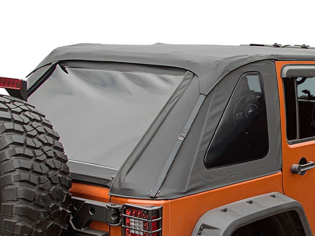 Rugged Ridge by RealTruck Soft Top for Wrangler JK 2-Door | Bowless, Black Diamond | 13750.39 | Compatible with 2007-2018 Jeep Wrangler JK 2-Door