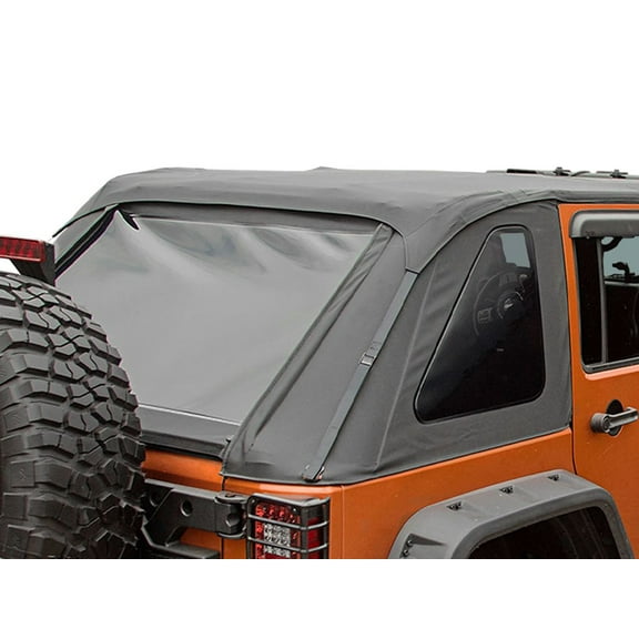 Rugged Ridge by RealTruck Soft Top for Wrangler JKU 4-Door | Bowless, Black Diamond | 13750.38 | Compatible with 2007-2018 Jeep Wrangler JK 4-Door