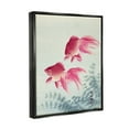thumbnail image 2 of Stupell Industries Goldfish Ohara Koson Traditional Painting Fish Portrait Painting Jet Black Floating Framed Canvas Print Wall Art, Design by one1000paintings, 2 of 5