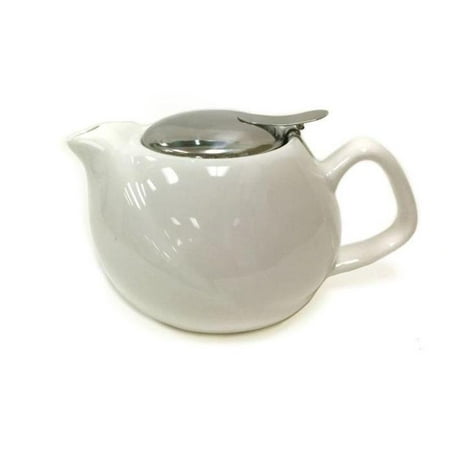 

Mr. MJs Trading SC-CTP023-5W 500 ml Ripple Pattern Glossy White Teapot