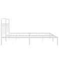thumbnail image 5 of vidaXL Metal Bed Frame without Mattress with Headboard White 76"x79.9", 5 of 7