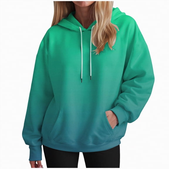 Godom Hoodies for Women Tie Dye Oversized Hooded Sweatshirt Long Sleeve Casual Colorful Pullover Hoodie Fall Sweater