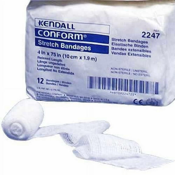 Covidien Curity Stretch Bandage 4"x75", 12ct 088880022473S597
