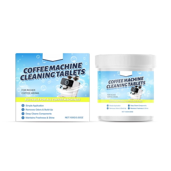 As shown Coffee Machine Cleaner Descaler Tablets For Maker Pot Descaling And Cleaning Tabs Compatible With Drip Espresso Machines Deep Stain Removal Maintenance Kit