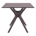 thumbnail image 3 of Compamia Ibiza 31' Square Patio Dining Table with HPL Laminated Top, Brown (1 Count), 3 of 6