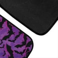 thumbnail image 5 of Renewold Bat Violet Black Auto Carpet Floor Mats for Van Truck SUV, 4 Pieces Halloween Front & Rear Car Rugs Full Set with Rubber Backing Universal Fit for Most Vehicles, 5 of 7