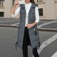 thumbnail image 5 of Women's down vest long sleeveless jacket down packable hooded lightweight coat Yellow XXXL, 5 of 5