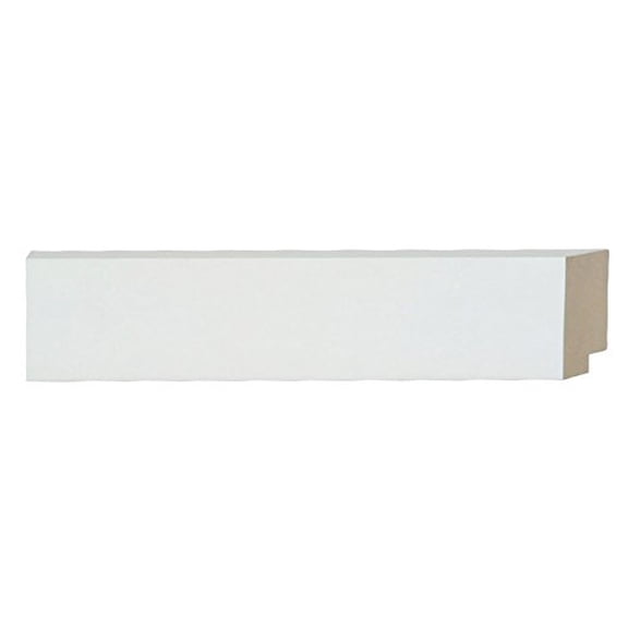 Picture Frame Moulding (Wood) 100Ft Bundle - Contemporary White Finish - 2.375" Width - 3/4" Rabbet