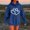 Blue, variant on Brondbend Womans Hoodie Womens Sweatshirt Hoodie Long Sleeved Drawstring Pocket Pullover Print Stylish Loose Fit Tops Ladies Hiking Workout Fall Winter Wear Beige