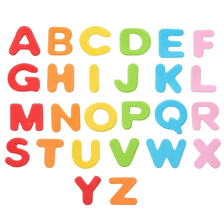 1300 Pieces Small Foam Letters Stickers for Crafts, 50 Sets of 0.87  Self-Adhesive A-Z Alphabet Letters (6 Assorted Colors)