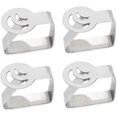 thumbnail image 1 of 4 clips de acero inoxidable plateado grueso para tela fuerte, soporte de abrazadera para mantel, abrazaderas para mantel, soportes para mantel, soportes para mantel para exterior e interior (luna) Namotu DLM972, 1 of 6