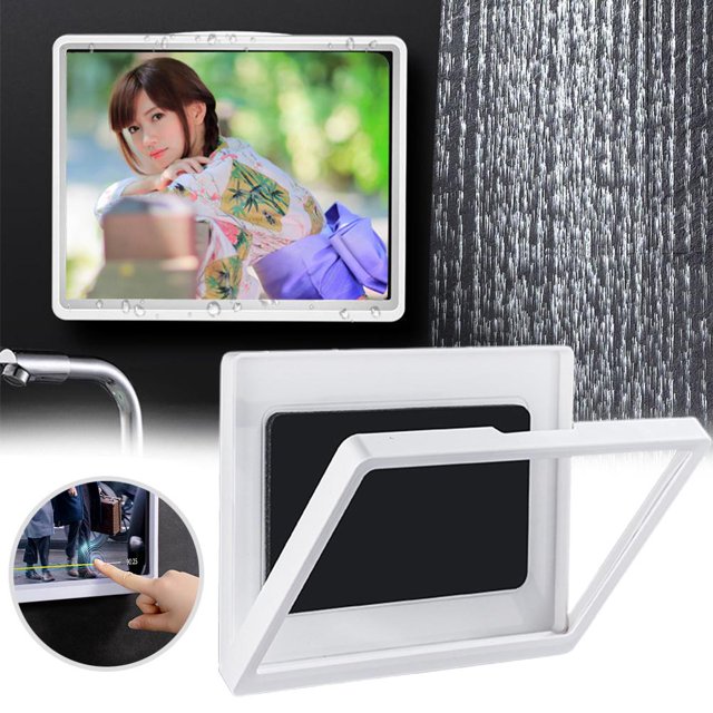 Teléfono De Ducha Montado En La Pared, Soporte Impermeable Para Tableta, Pantalla Táctil, Funda De Ducha Sin Perforaciones Para Baño, Inodoro, Cocina Speravity HA039381-03