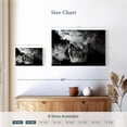 thumbnail image 4 of Elephant Stock Smoking Skull Wall Art - Horizontal Canvas Wall Art - Living Room Wall Decor - Gothic Canvas - Black And Gray Decor - 24" x 16", 4 of 8