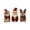3PCS C, variant on 3-Piece Christmas Wooden Figurines Set - Vintage Santa Snowman Reindeer Desktop Ornaments - Distressed Wood Holiday Mantel Shelf Decor, Indoor Xmas Home Party Gift