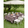 thumbnail image 5 of 60x102 Inch Outdoor Tablecloth with Umbrella Hole Zipper Rectangle Retro Boho Aztec Rectangular Tablecloths Outside Waterproof Ethnic Abstract Southwest Geometric Patio Table Cover for Picnic Party, 5 of 8