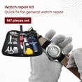 thumbnail image 5 of Ultimate Watch Repair Kit, Stainless Steel 147-Piece Tool Collection, Spring Bar Tool Set, Link Pin Tool, Carrying Case for Seamless Timepiece Care, 5 of 5