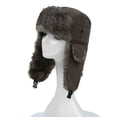 thumbnail image 4 of Gorro ruso unisex para hombre, cálido, con orejeras, para esquí de invierno, gorro, 4 of 5