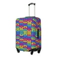 thumbnail image 2 of Cauagu Cassette Tapes Print Travel Luggage Cover,Travel Dust-proof Suitcase Cover Softside Suitcase Protector for 18-32inch,Not Included Suitcase, 2 of 8