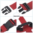 thumbnail image 4 of Carrying Strap with Handle, Cross Style Adjustable Nylon Belt for Moving Boxes Grocery Luggage, Red, 4 of 5