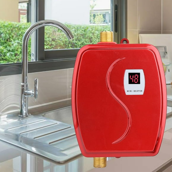 Washing Faucet Sink Water Heater Mini-Tank Water Heater Mini Water Heater Tankless Water Heater For Home Bathroom Kitchen Washing US Plug 110V