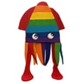 thumbnail image 5 of lcziwo Woman Plush Squid Halloween Hat Solid Color Masquerade Cosplay Party Funny Caps, 5 of 7