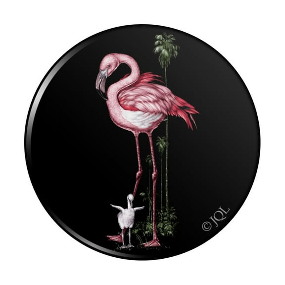 Pink Flamingos Palm Tree Kitchen Refrigerator Locker Button Magnet